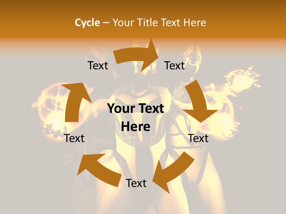 Rendering Isolated Modern PowerPoint Template