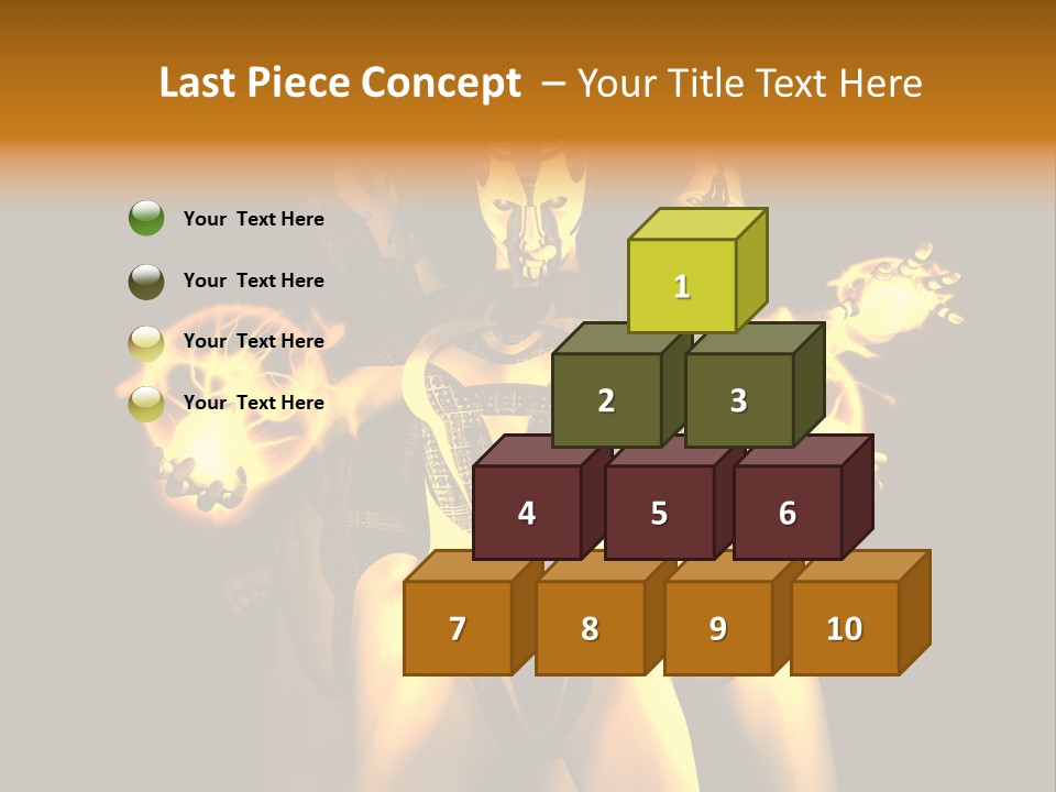 Rendering Isolated Modern PowerPoint Template