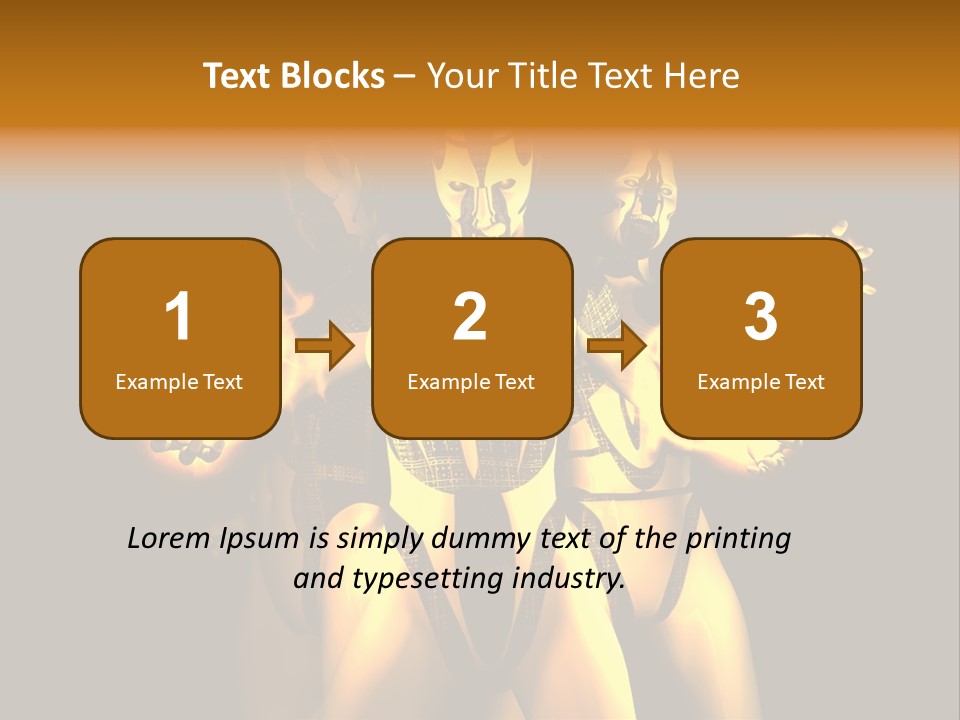 Rendering Isolated Modern PowerPoint Template