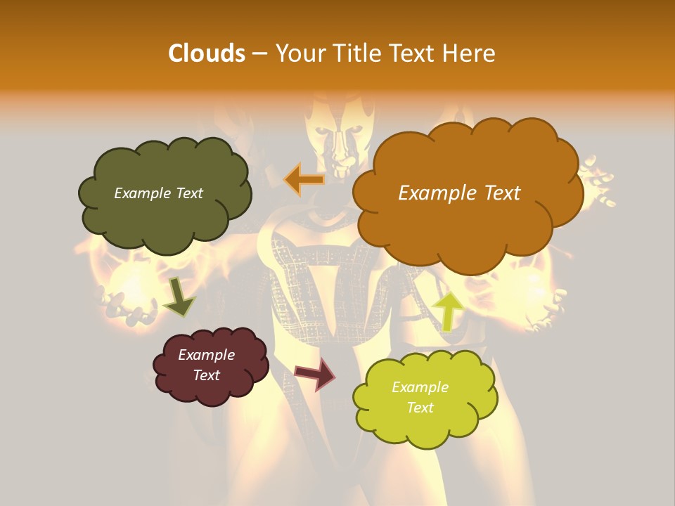 Rendering Isolated Modern PowerPoint Template