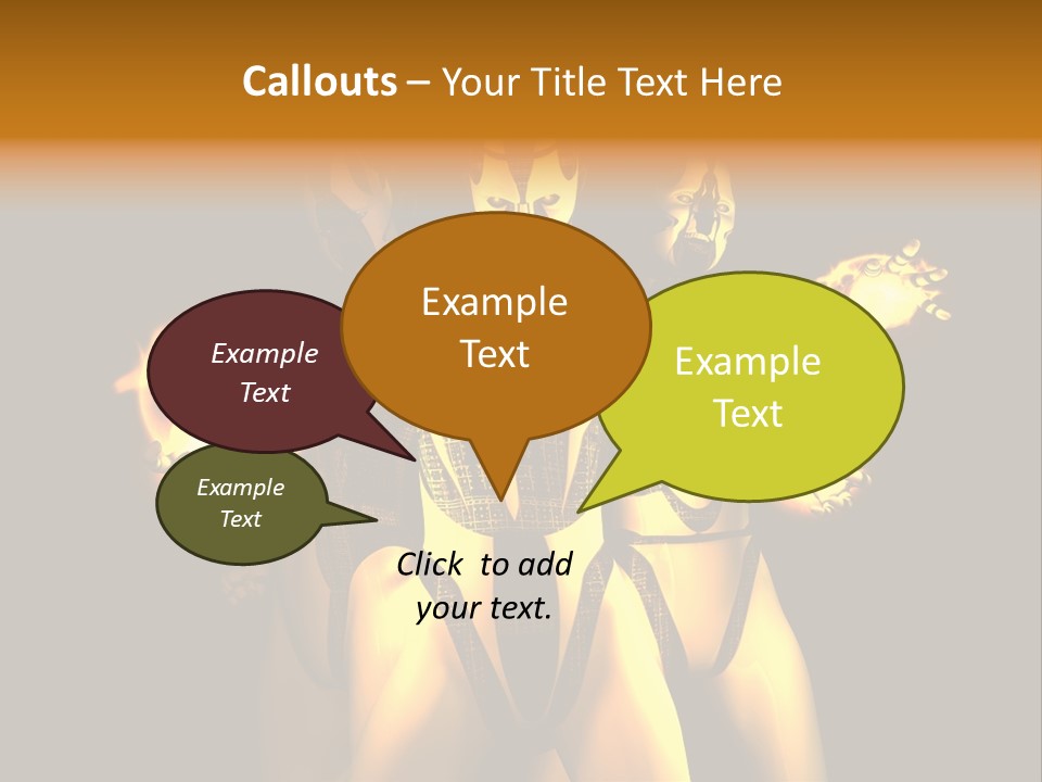 Rendering Isolated Modern PowerPoint Template