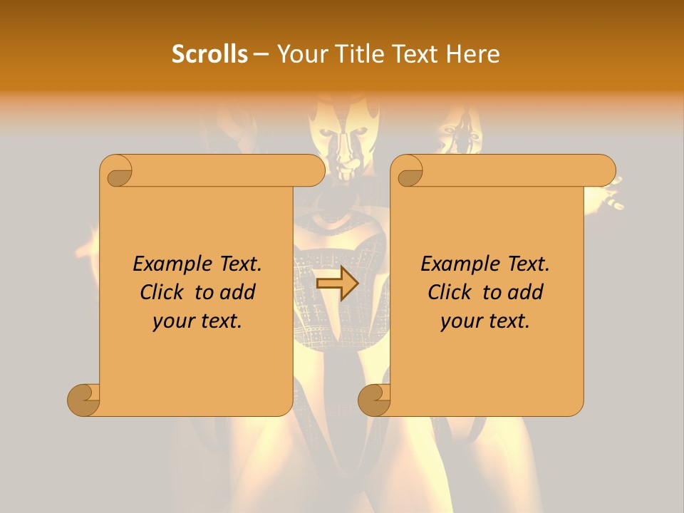 Rendering Isolated Modern PowerPoint Template