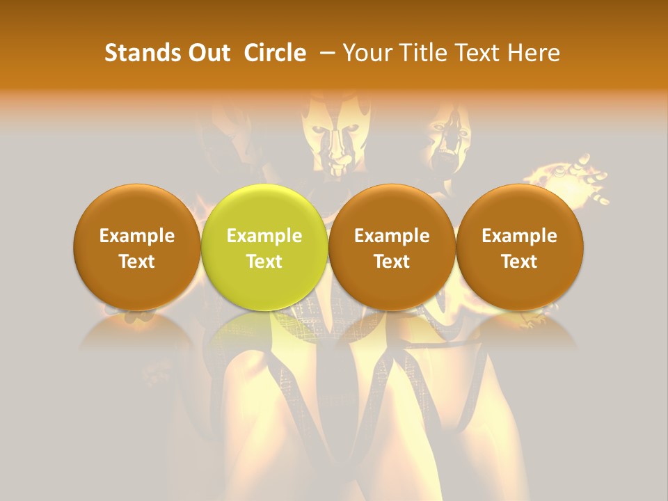 Rendering Isolated Modern PowerPoint Template