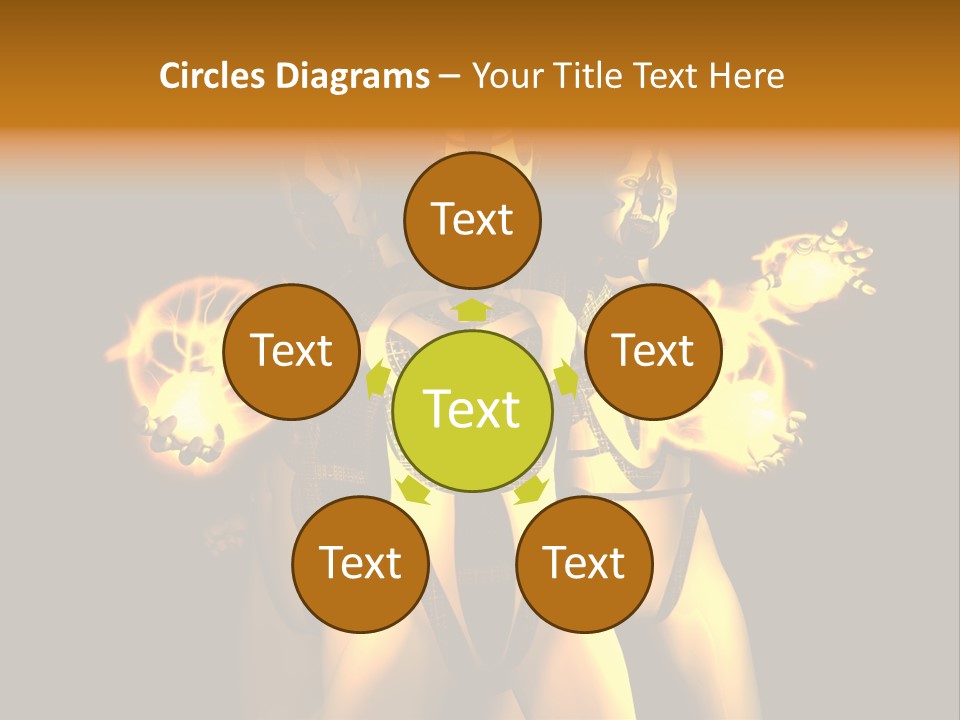 Rendering Isolated Modern PowerPoint Template