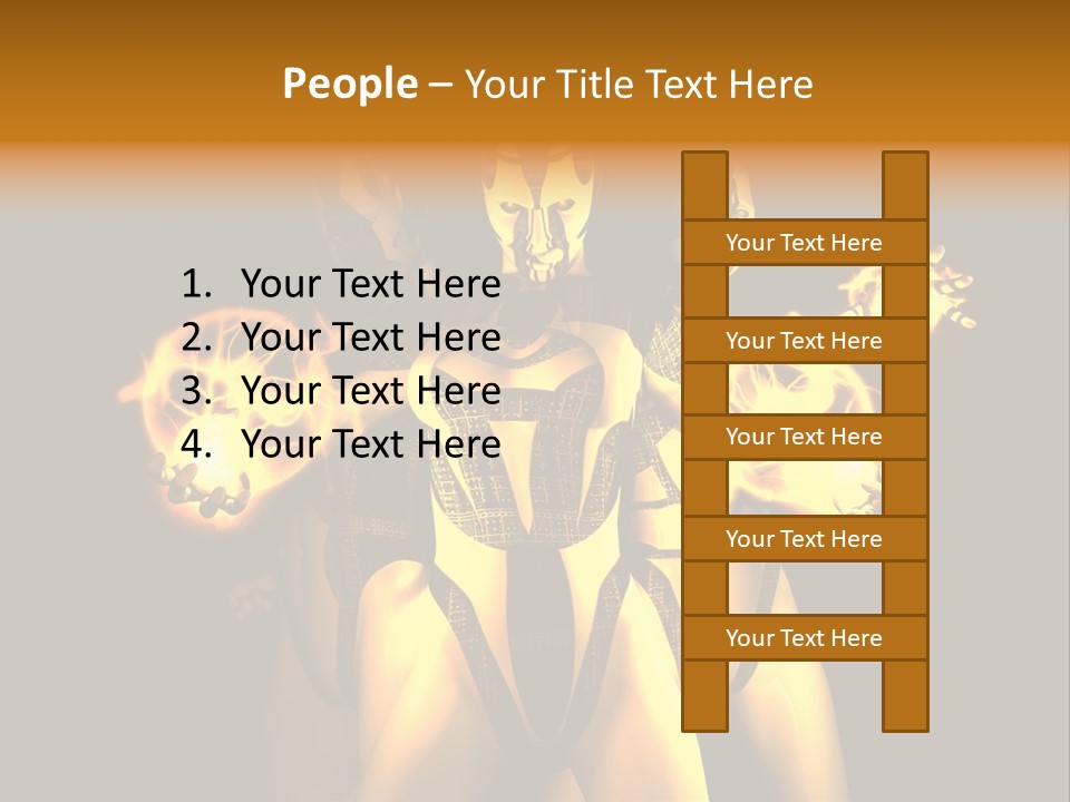 Rendering Isolated Modern PowerPoint Template
