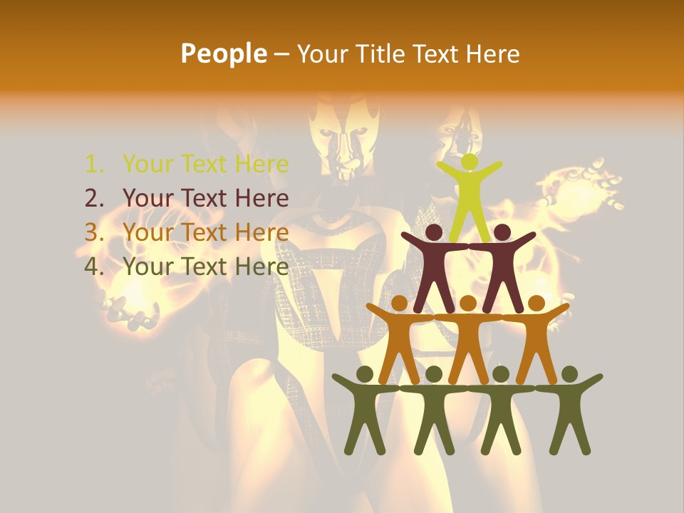 Rendering Isolated Modern PowerPoint Template