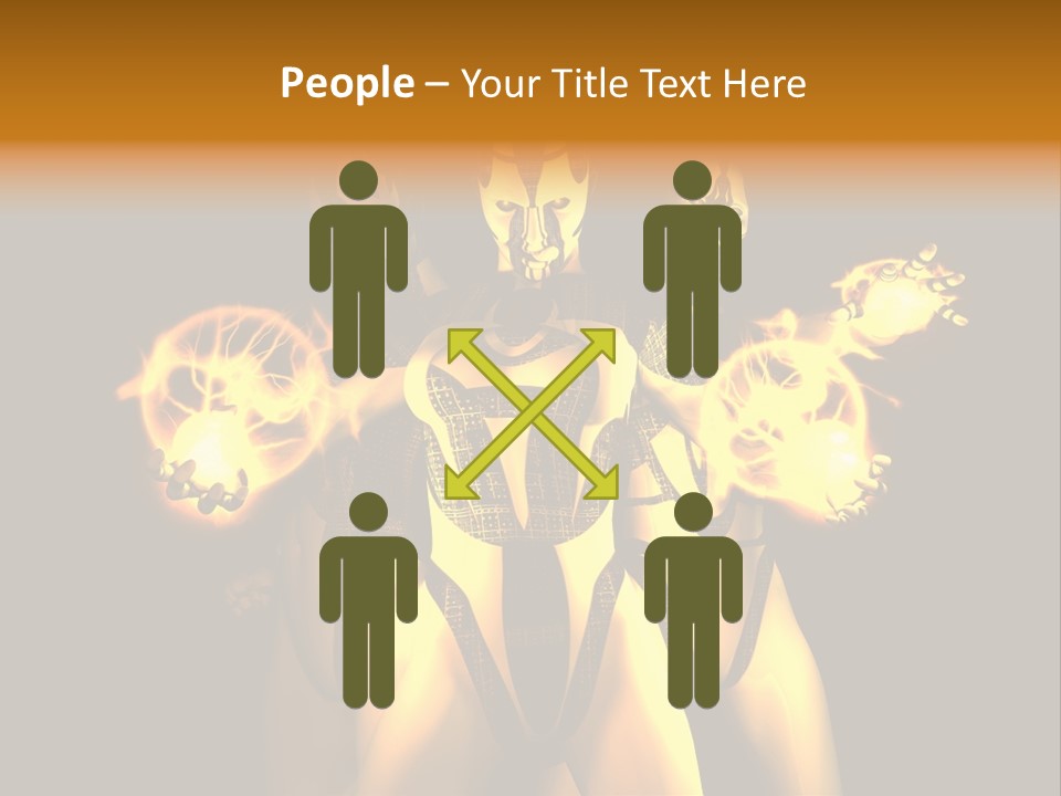 Rendering Isolated Modern PowerPoint Template