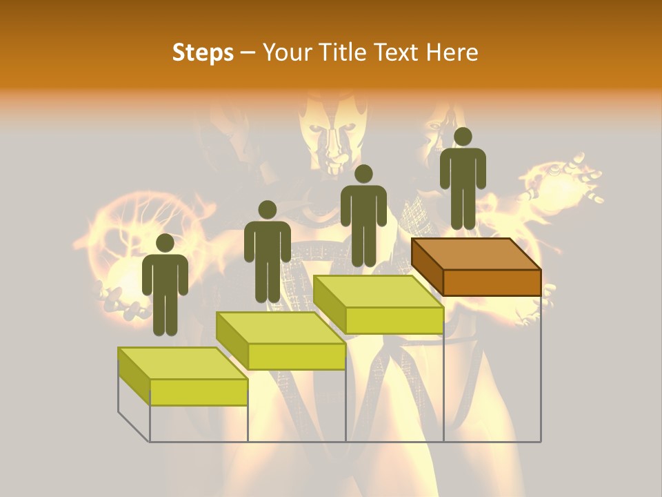 Rendering Isolated Modern PowerPoint Template