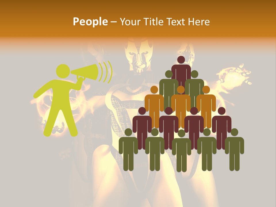 Rendering Isolated Modern PowerPoint Template