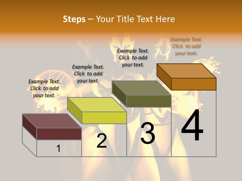 Rendering Isolated Modern PowerPoint Template