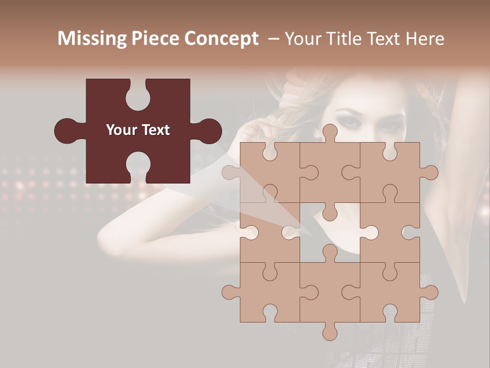 Performer Posing Young PowerPoint Template