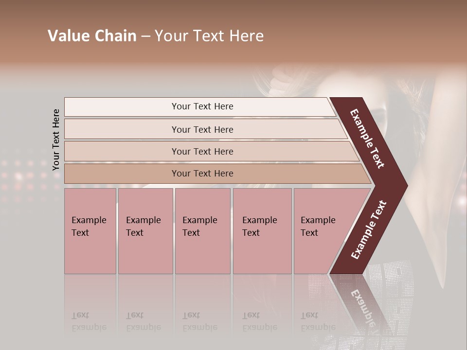 Performer Posing Young PowerPoint Template