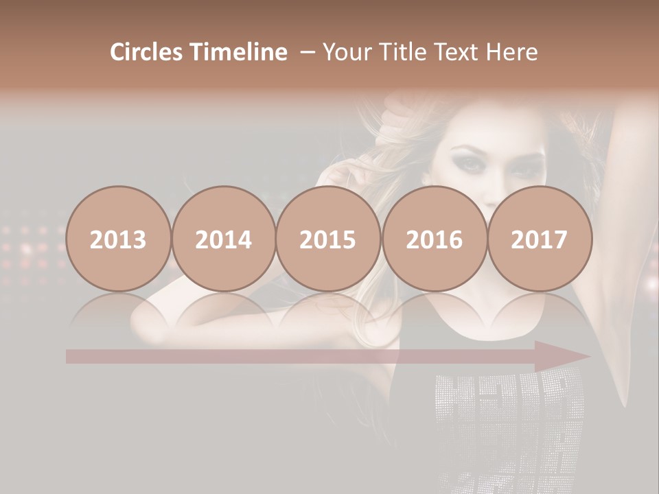 Performer Posing Young PowerPoint Template