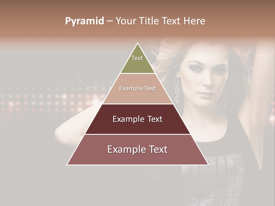 Performer Posing Young PowerPoint Template