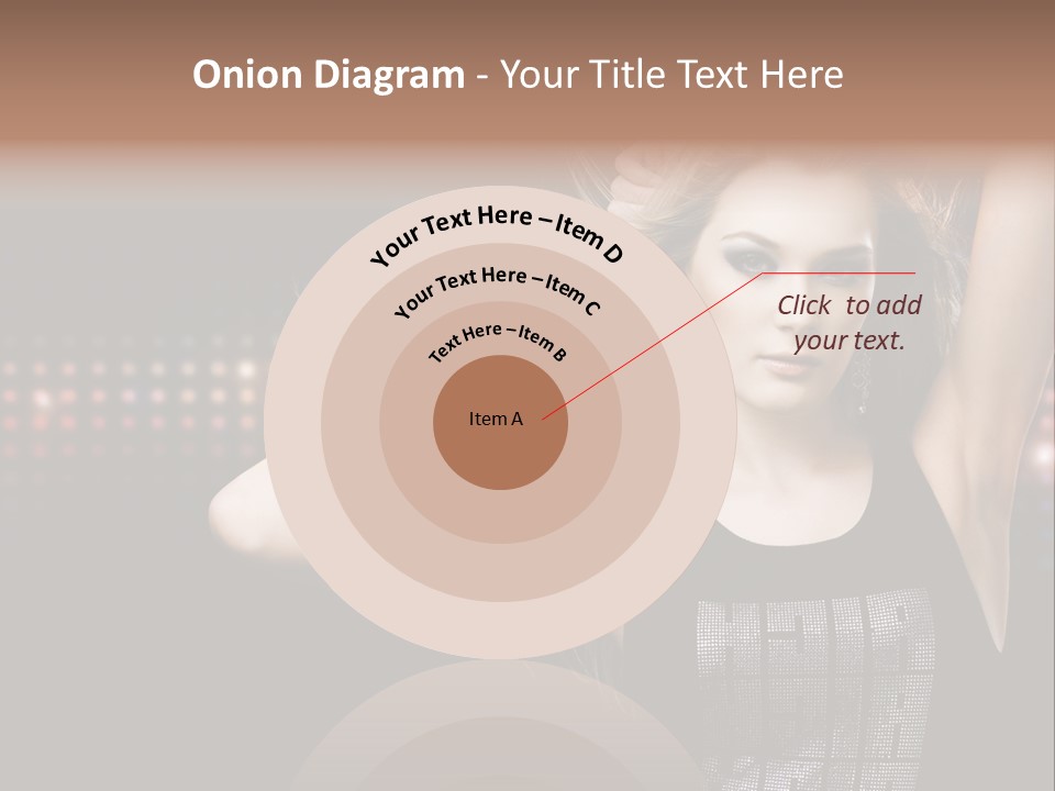 Performer Posing Young PowerPoint Template