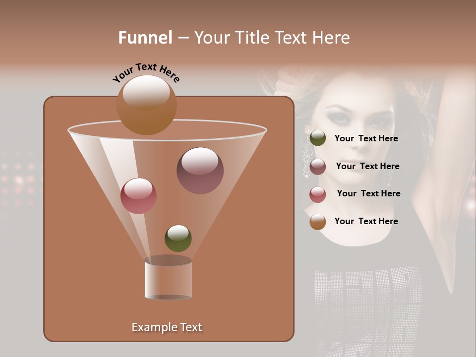 Performer Posing Young PowerPoint Template