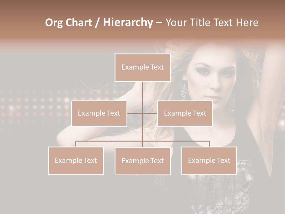 Performer Posing Young PowerPoint Template