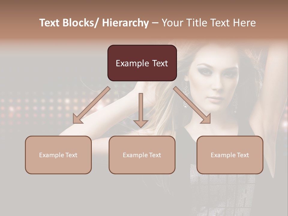 Performer Posing Young PowerPoint Template