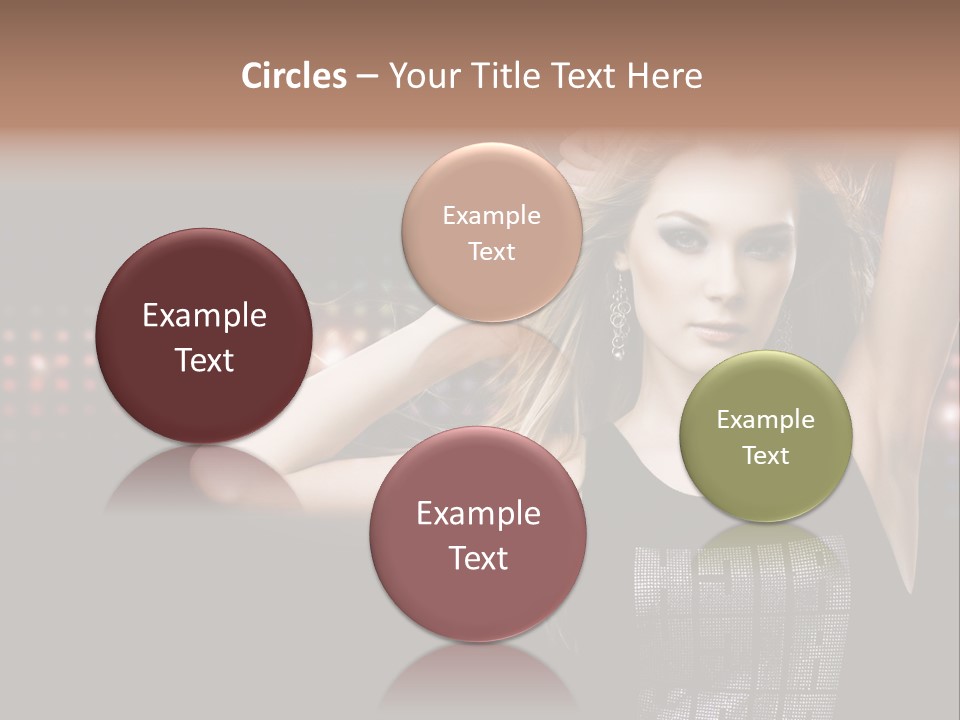 Performer Posing Young PowerPoint Template