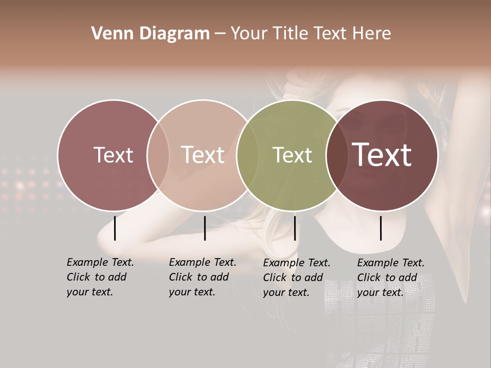 Performer Posing Young PowerPoint Template