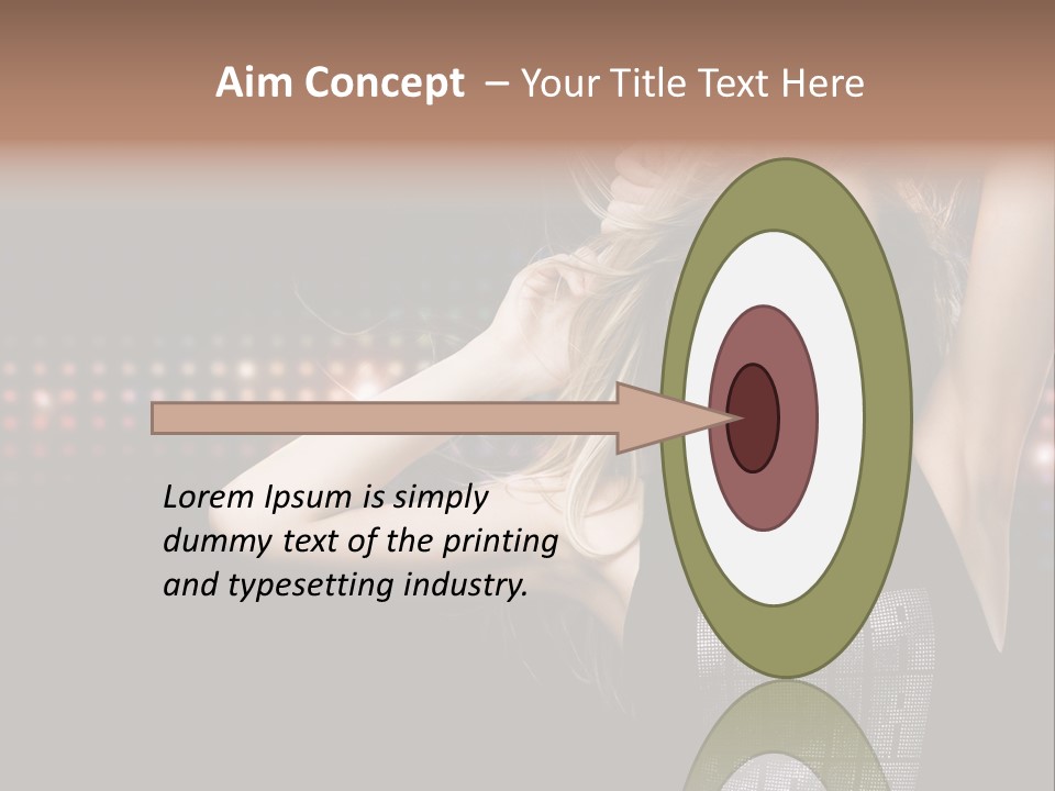 Performer Posing Young PowerPoint Template