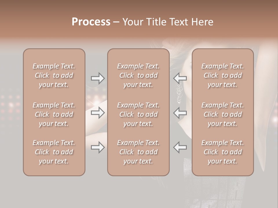 Performer Posing Young PowerPoint Template