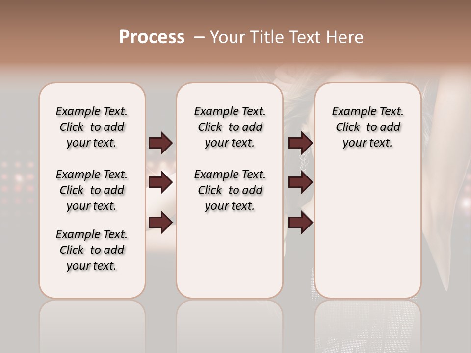 Performer Posing Young PowerPoint Template