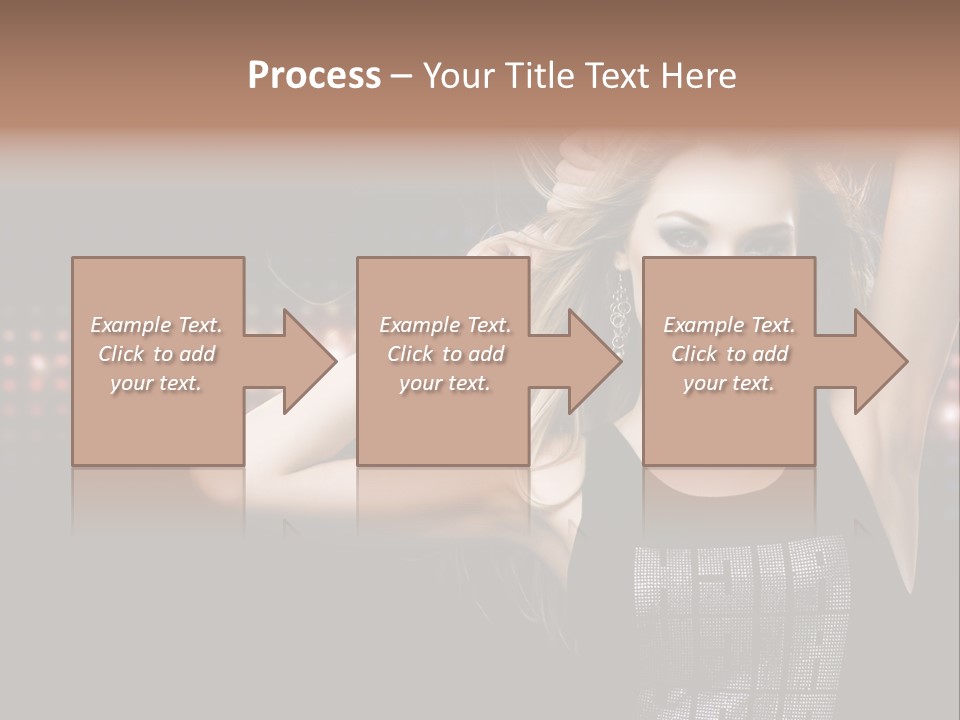 Performer Posing Young PowerPoint Template