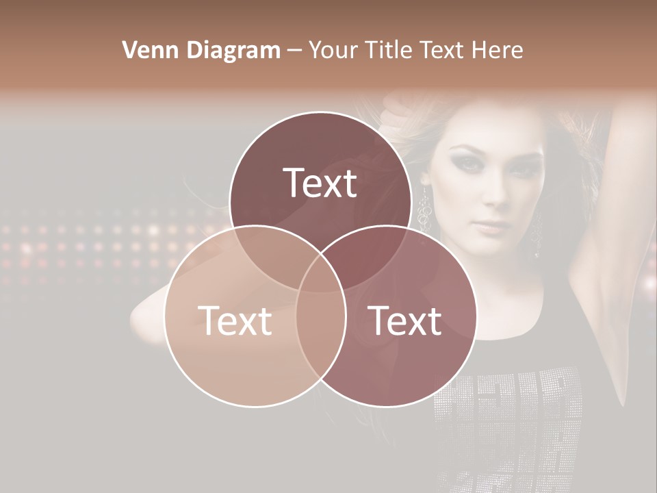 Performer Posing Young PowerPoint Template