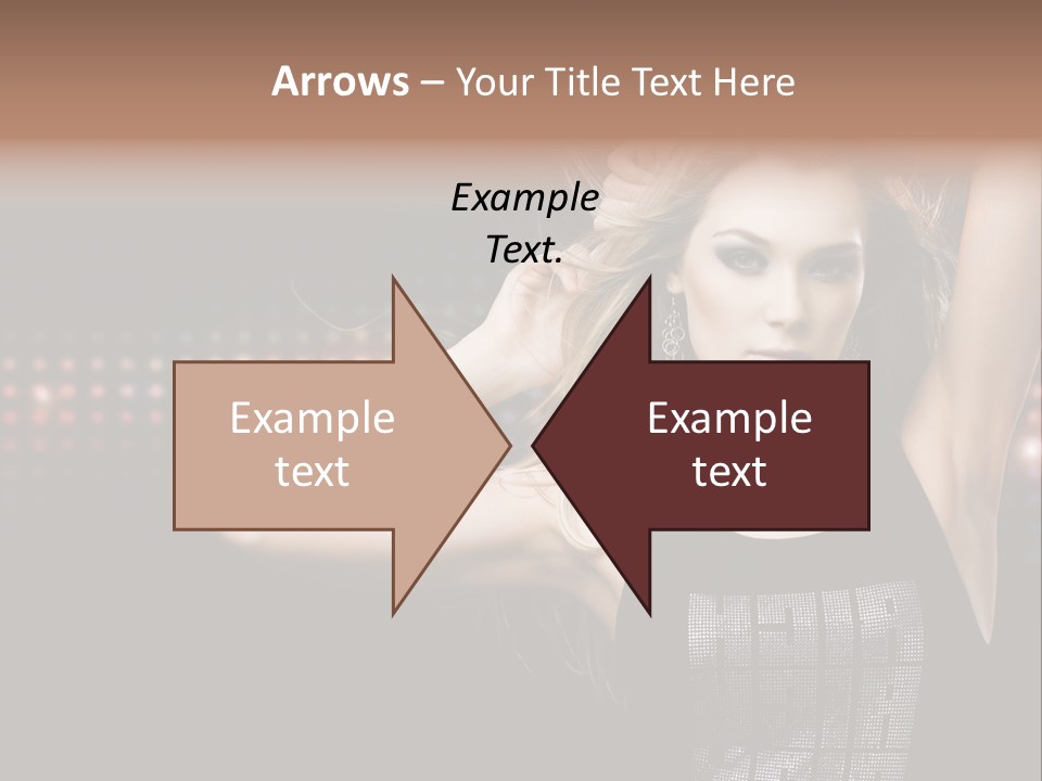 Performer Posing Young PowerPoint Template