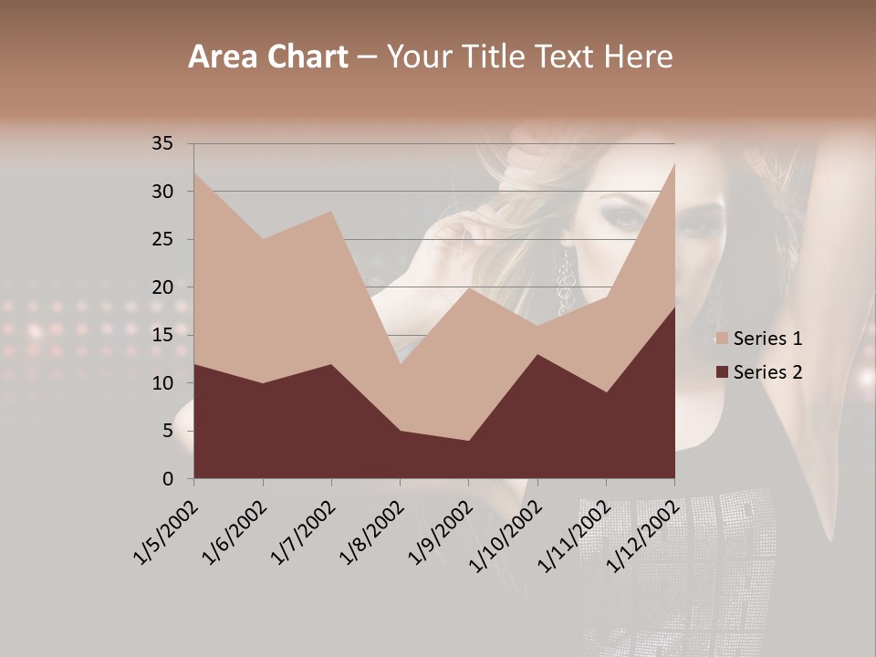 Performer Posing Young PowerPoint Template
