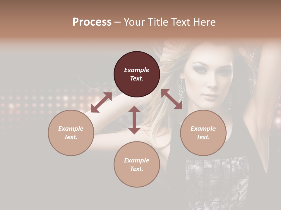 Performer Posing Young PowerPoint Template