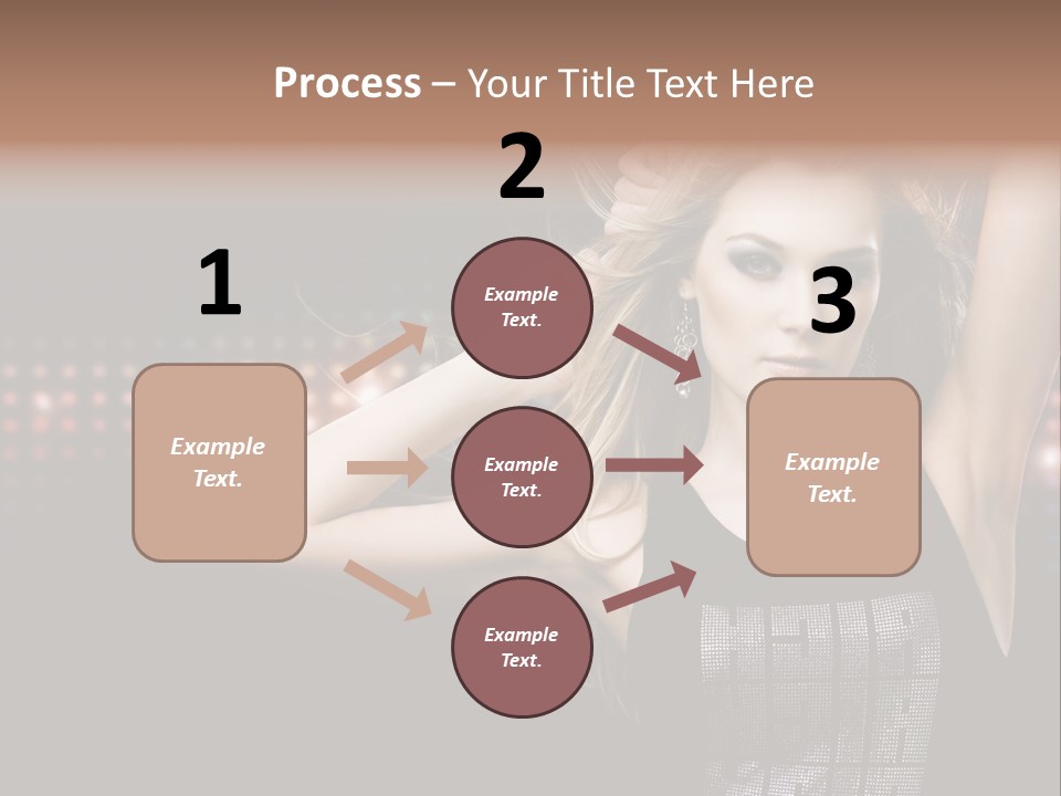 Performer Posing Young PowerPoint Template