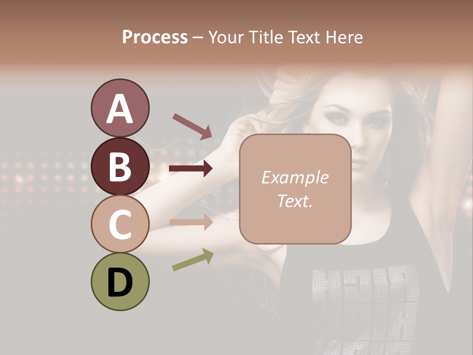 Performer Posing Young PowerPoint Template