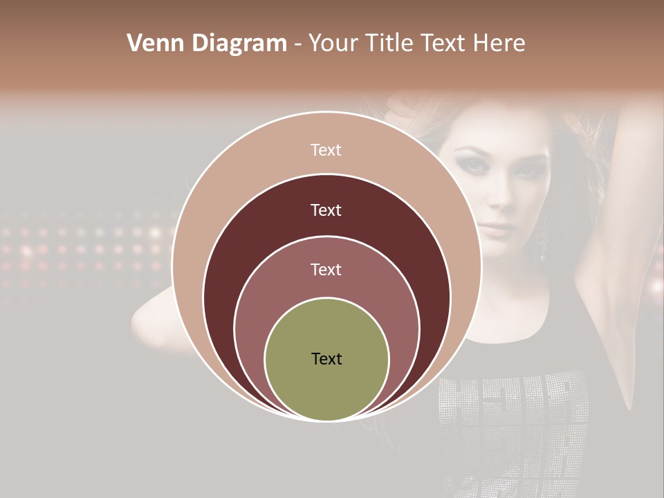 Performer Posing Young PowerPoint Template