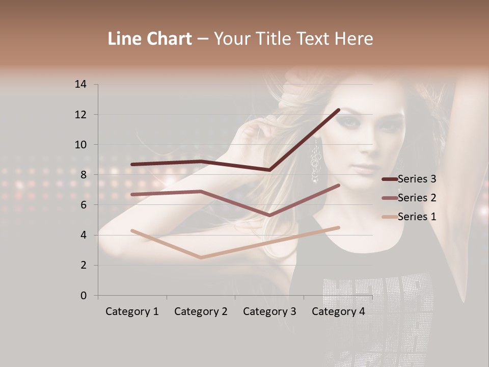 Performer Posing Young PowerPoint Template