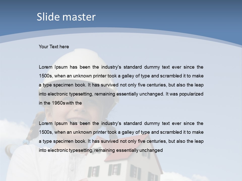 Planning Sky Home PowerPoint Template