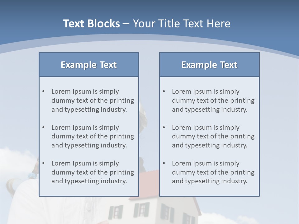 Planning Sky Home PowerPoint Template