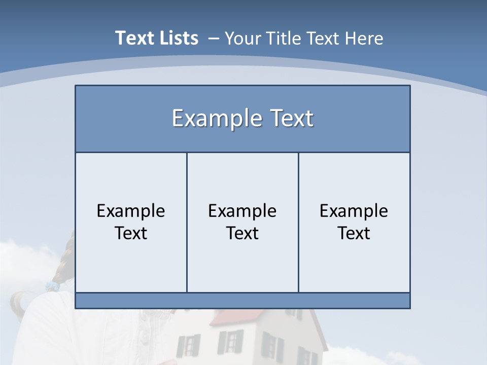 Planning Sky Home PowerPoint Template