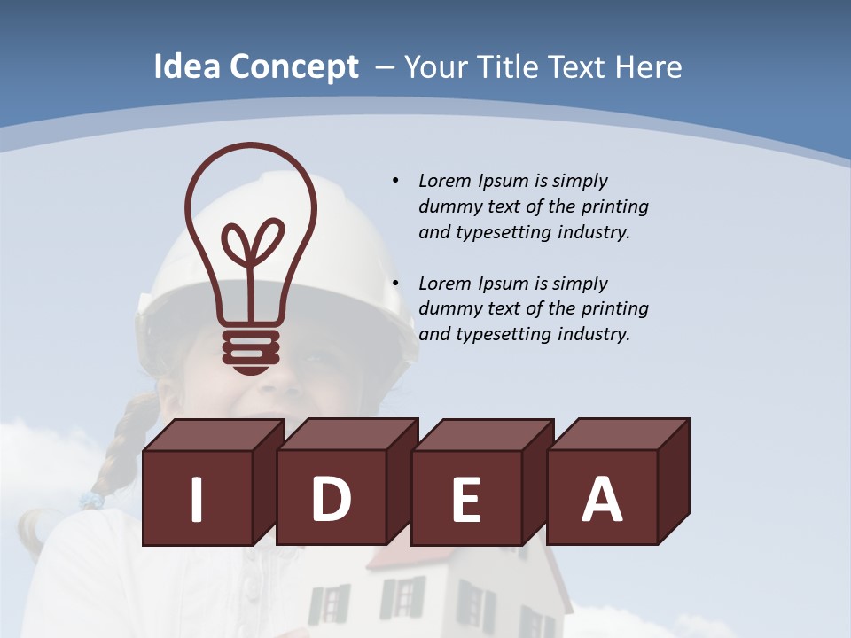 Planning Sky Home PowerPoint Template