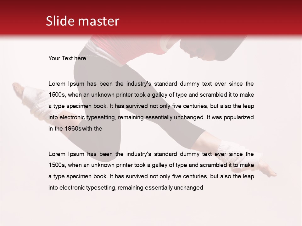 Performer Beautiful Moving PowerPoint Template