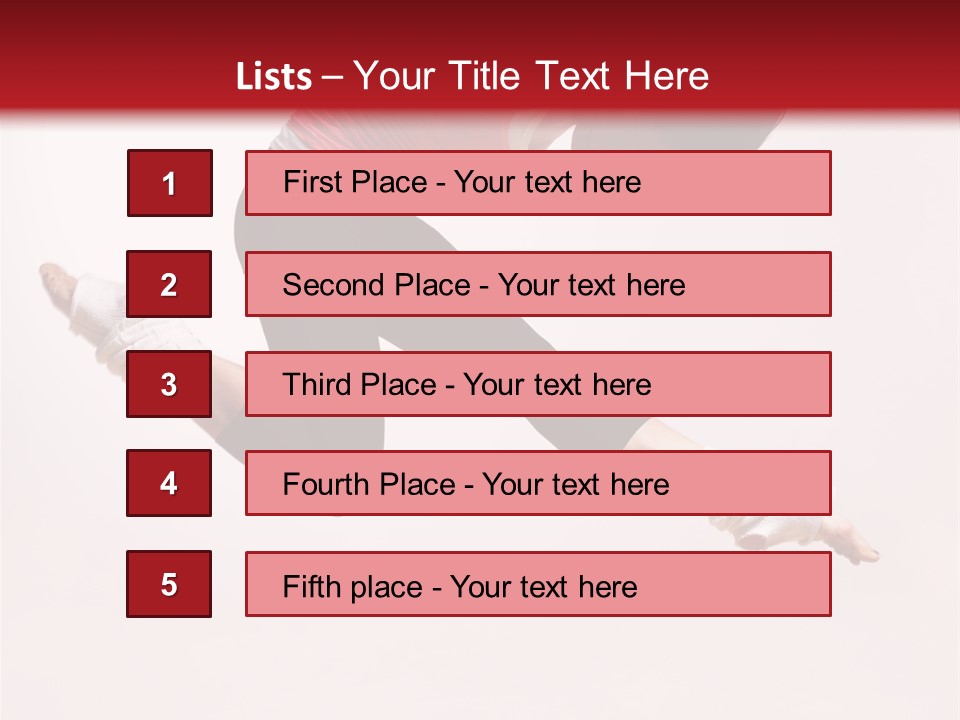 Performer Beautiful Moving PowerPoint Template