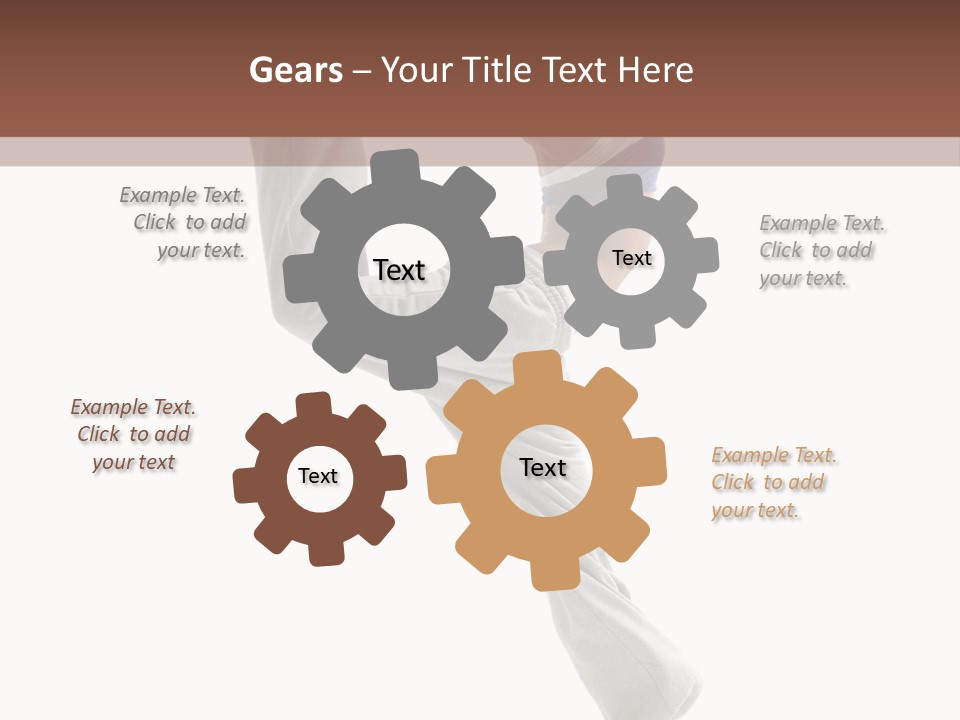 Action Woman Dancer PowerPoint Template