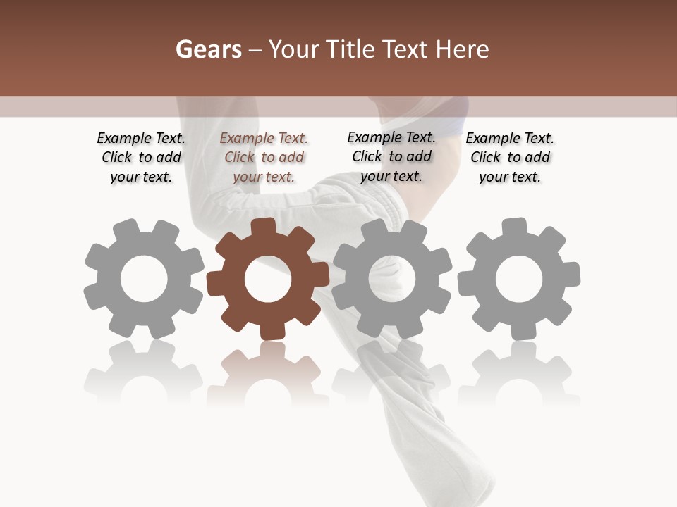 Action Woman Dancer PowerPoint Template