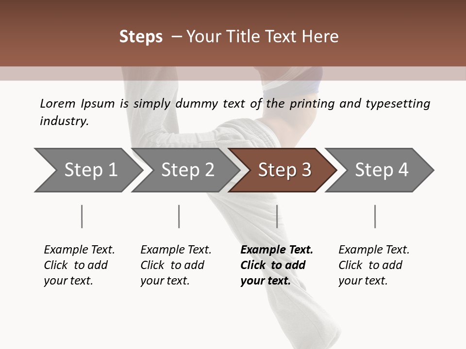 Action Woman Dancer PowerPoint Template
