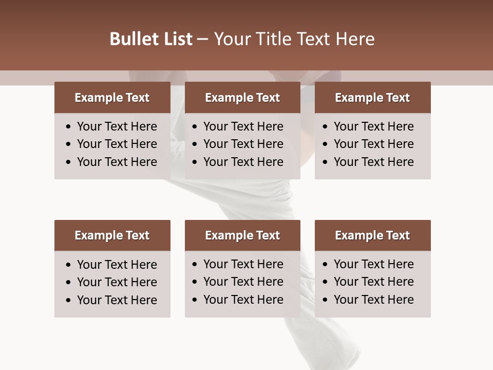 Action Woman Dancer PowerPoint Template