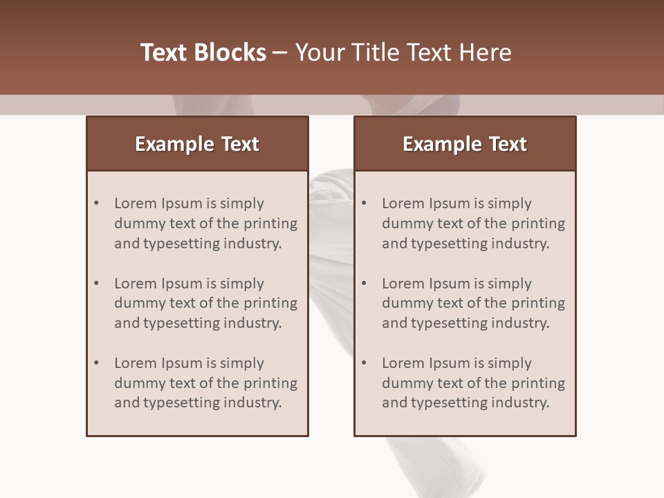 Action Woman Dancer PowerPoint Template