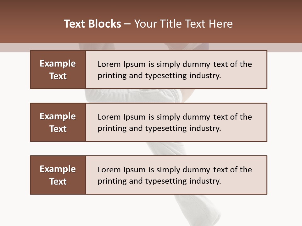 Action Woman Dancer PowerPoint Template