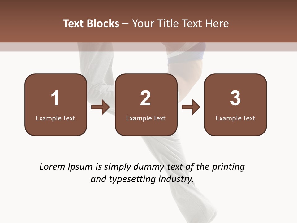 Action Woman Dancer PowerPoint Template