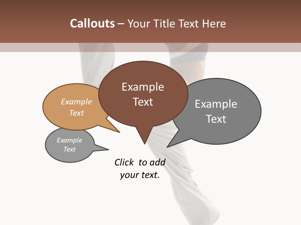 Action Woman Dancer PowerPoint Template